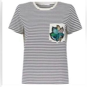 Maje • Cotton Blend Embroidered Top • Size M